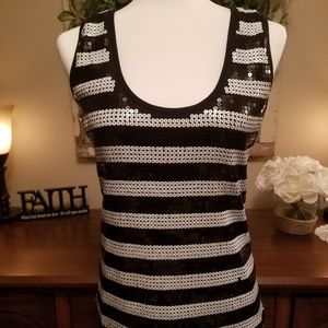 Sequined tank